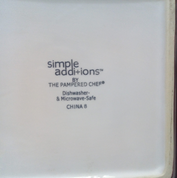 Pampered Chef Stripes Simple Additions Serving Dis - Picture 5 of 5